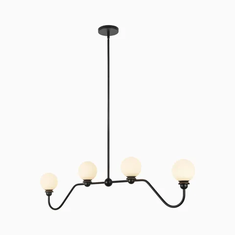 Harlowe Pendant in Matte Black