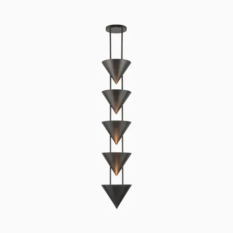 Alana Pendant in Aged Steel