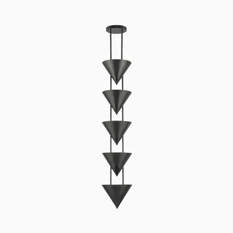 Alana Pendant in Aged Steel