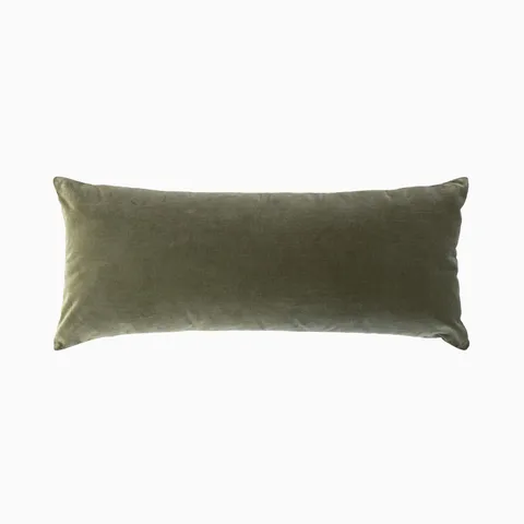 Lucille 12" x 28" Pillow Cover and Inset in Surrey Sage