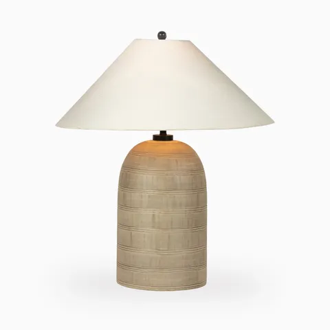 Ondine Table Lamp in Dripping Etched Silver