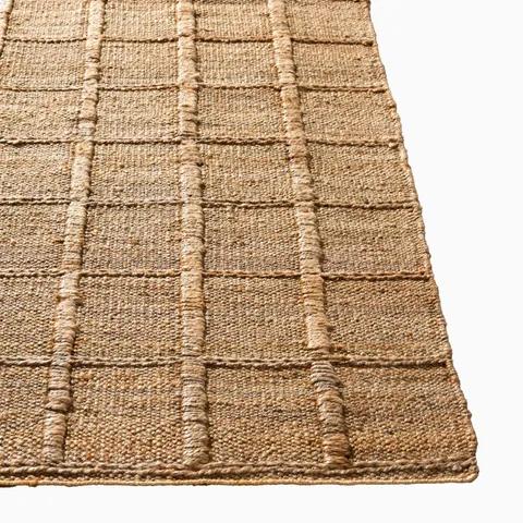 Suri Handmade Rug in Wheat, 5' x 7'6"