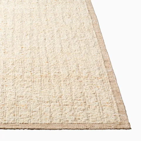 Maela Handmade Rug in Taupe, 2' x 3'