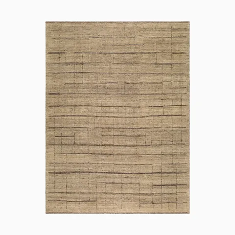 Rosalind Handmade Rug in Camel, 3' x 10'