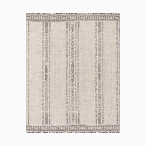 Willa Handmade Rug in Ivory, 10' x 14'