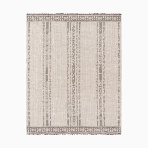 Willa Handmade Rug in Ivory, 2' x 3'