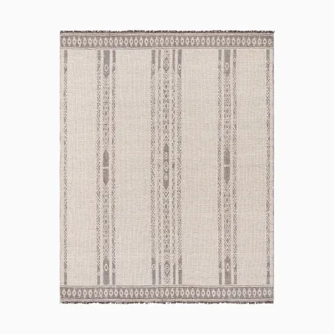 Willa Handmade Rug in Ivory, 3' x 10'