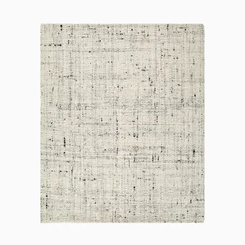 Mira Handmade Rug in Ivory, 18" x 18" Sample