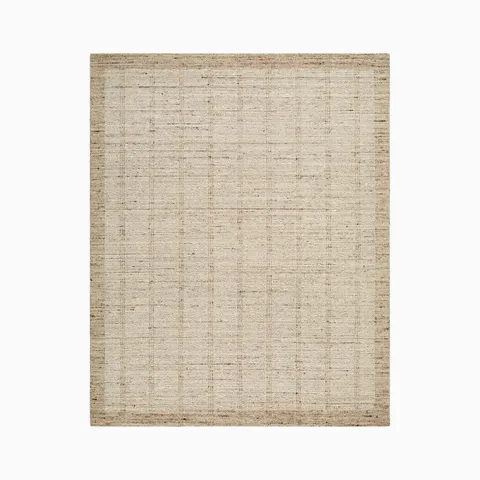 Calla Handmade Rug in Taupe, 6' x 9'
