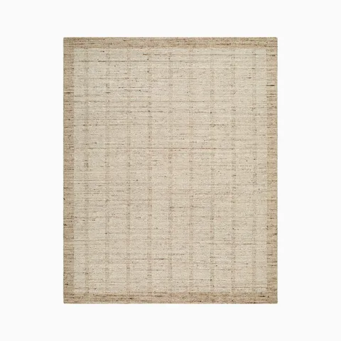Calla Handmade Rug in Taupe, 8' x 10'