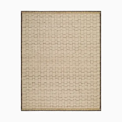 Constance Handmade Rug in Taupe, 5' x 7'6"