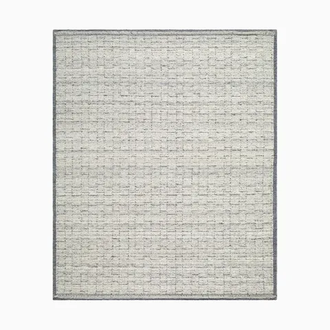 Constance Handmade Rug in Grey, 5' x 7'6"