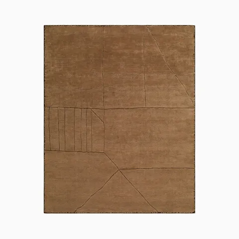 Fira Handmade Rug in Taupe, 8' x 10'