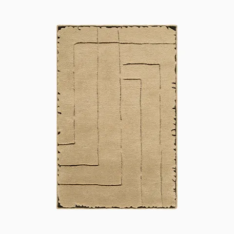 Fira Handmade Rug in Sandstone, 9' x 12'