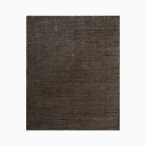 Fira Handmade Rug in Charcoal, 8' x 10'