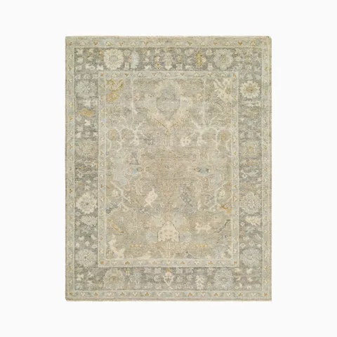 Emi Handmade Rug in Pewter, 2' x 3'