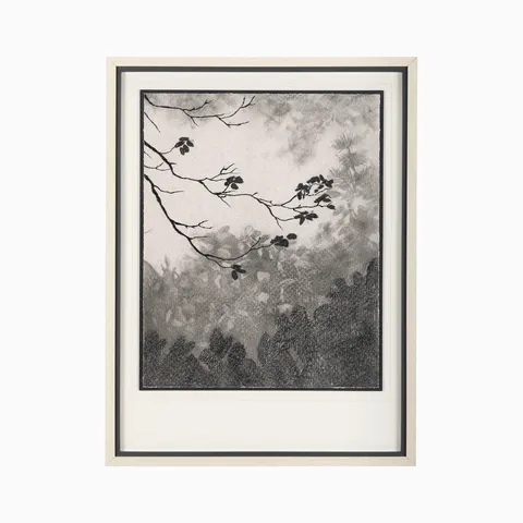Mist Hand Embellished Textured Framed Art Print