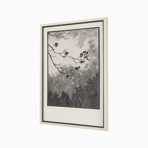 Mist Hand Embellished Textured Framed Art Print