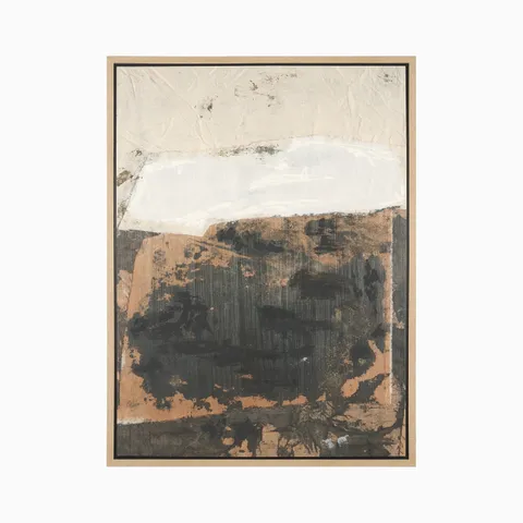 Strata Element Hand-Embellished Textured Framed Canvas Artwork
