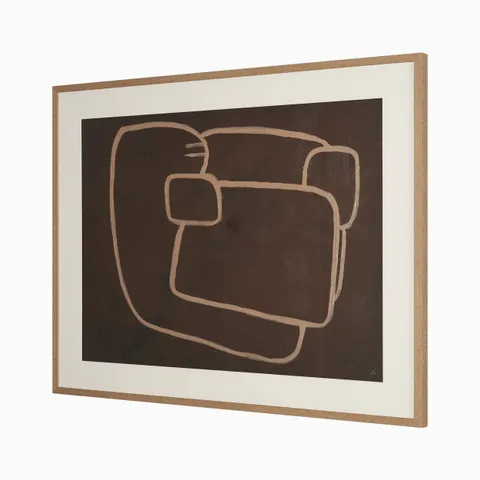 Ochre II Hand Embelished Textured Framed Artwork