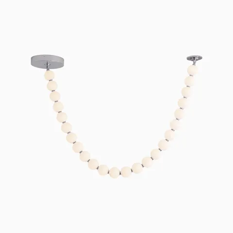 Lani 7' LED Pendant in Chrome with Remote Driver