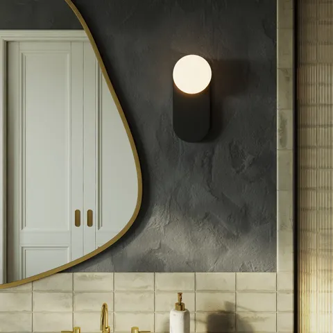 Primm 12" Socket Wall/Vanity Light in Matte Black
