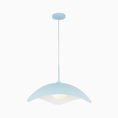 Aveline 22" Socket Pendant in Cerulean