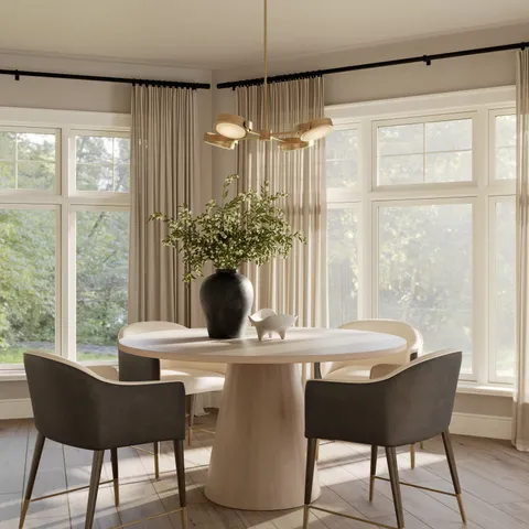 Ayla 28" LED Pendant in Vintage Brass/Alabaster
