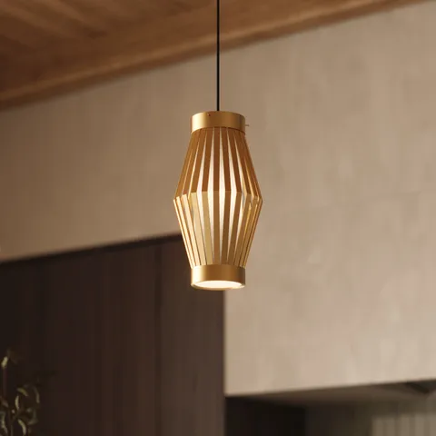 Yara 9" 1 Light Pendant in Aged Gold/Opal Matte Glass
