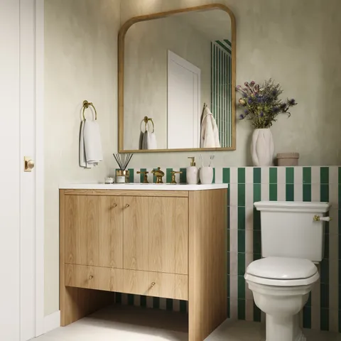Sylvia 19" 2 Lights Wall/Vanity Light in Aged Gold/Opal Matte Glass