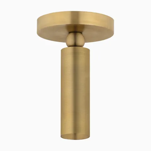 Ivor Pivot Flush Mount in Patina Brass