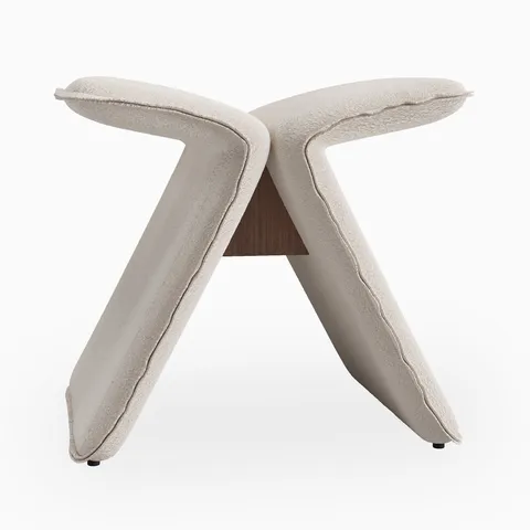 Adelin Walnut Stool in Matte, 18"