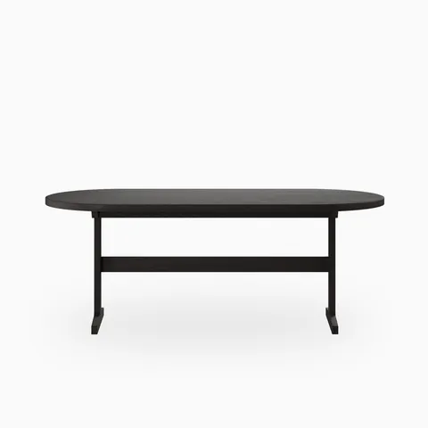Fleurin Ash Oval Dining Table in Mocha, 84"