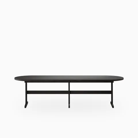 Fleurin Ash Oval Dining Table in Mocha, 120"