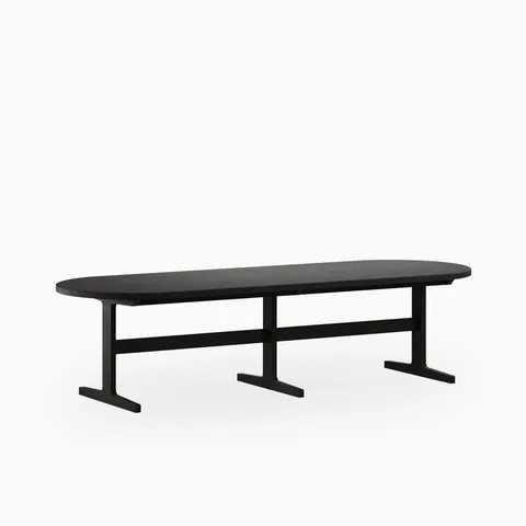 Fleurin Ash Oval Dining Table in Mocha, 120"