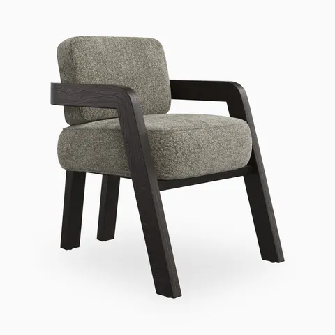 Armand Dining Chair in Mocha/Mushroom