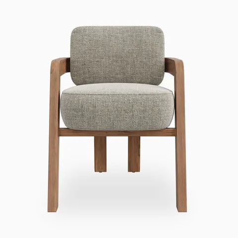 Armand Dining Chair in Matte/Bone