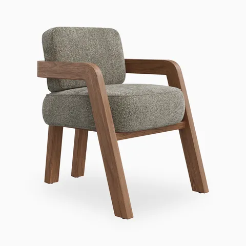 Armand Dining Chair in Matte/Mushroom