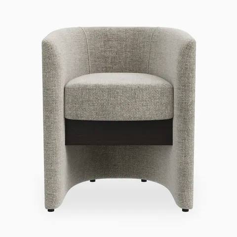 Gaspard Dining Chair in Mocha/Bone