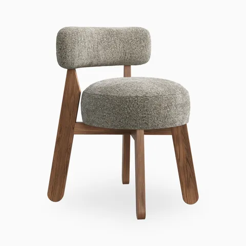 Yanna Dining Chair in Matte/Mushroom