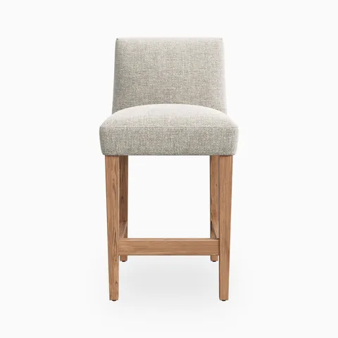 Oliver Bar Stool in Matte/Bone