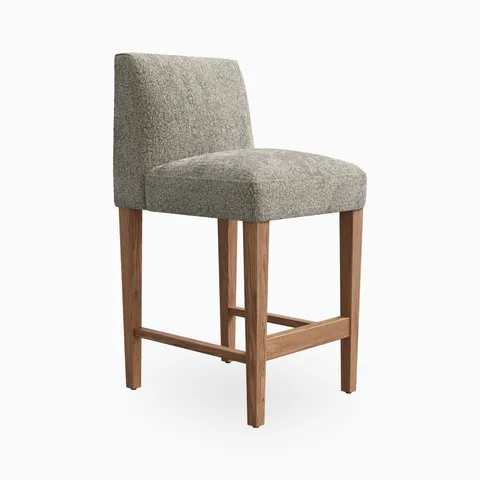 Oliver Bar Stool in Matte/Mushroom