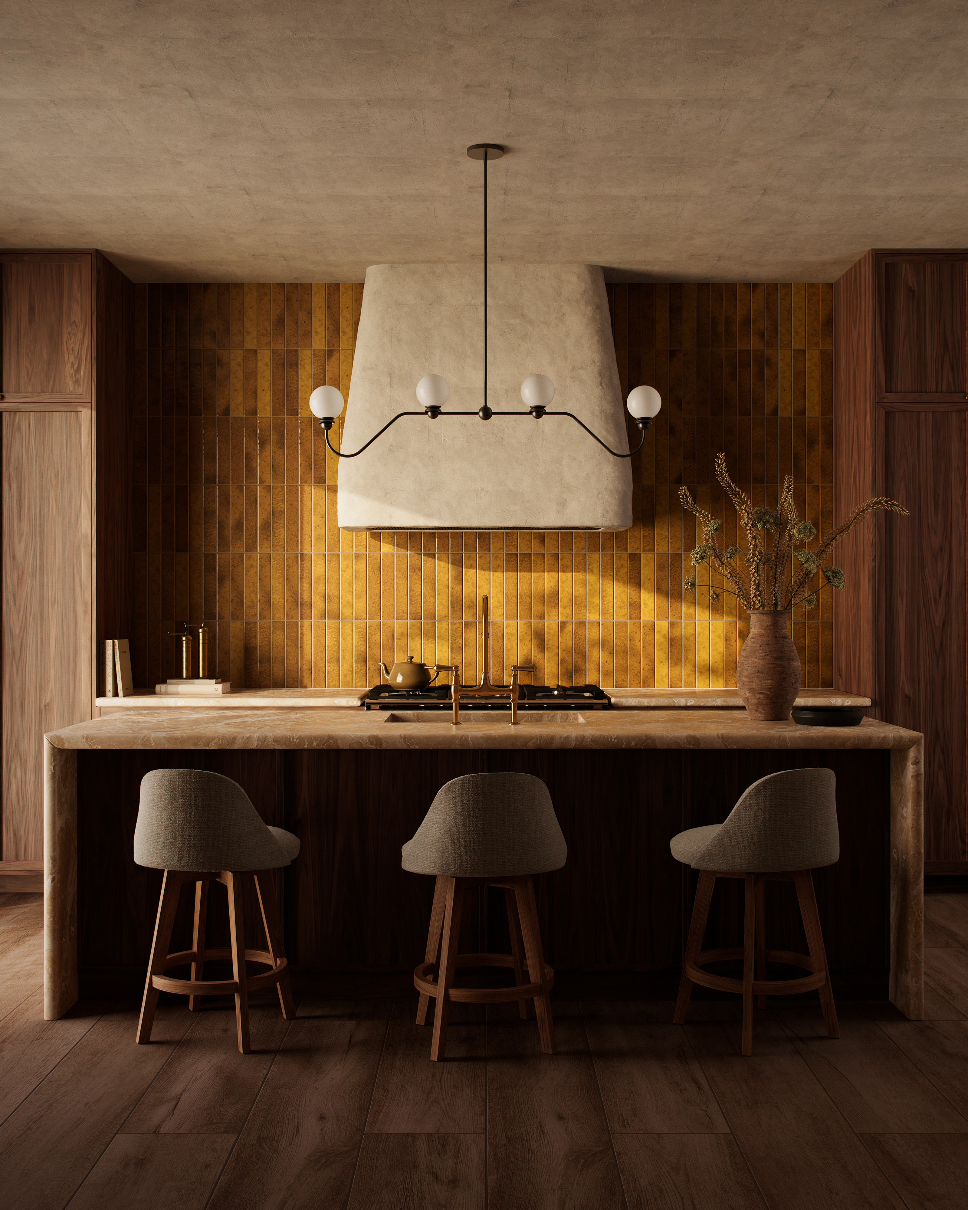 Nora 8 x 48 Matte Porcelain Tile in Espresso | Edward Martin