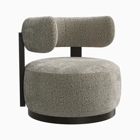Leandro Swivel Chair in Mocha/Mushroom