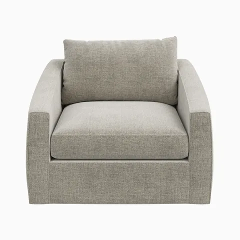 Ronan Swivel Chair in Bone