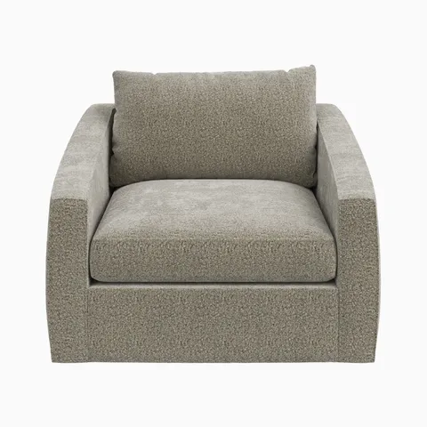 Ronan Swivel Chair in Mushroom