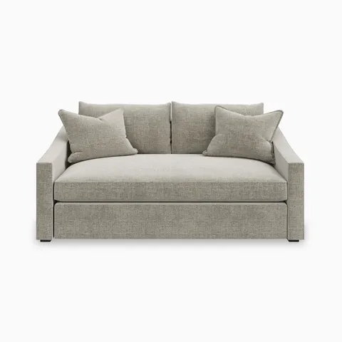 Ronan Loveseat in Bone, 72"