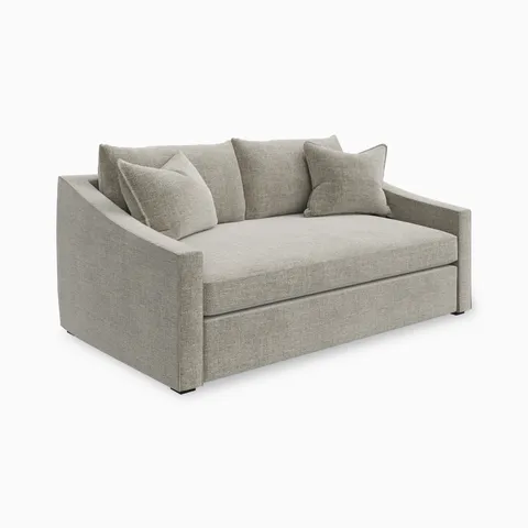 Ronan Loveseat in Bone, 72"