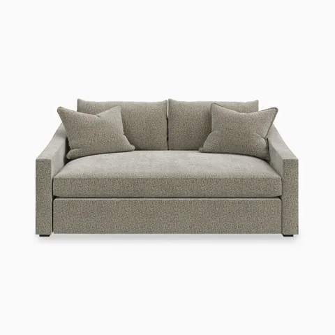 Ronan Loveseat in Mushroom, 72"