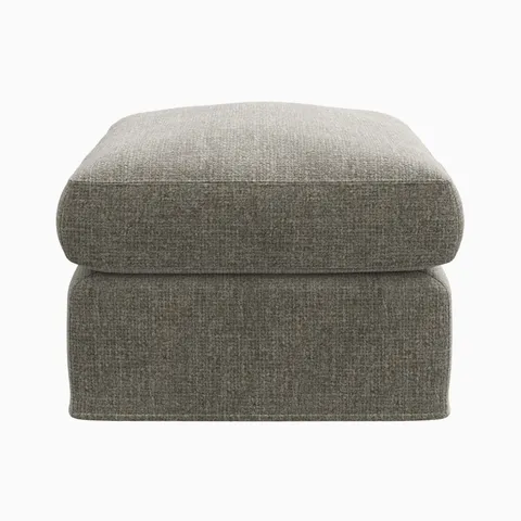 Ronan Ottoman in Bone, Small